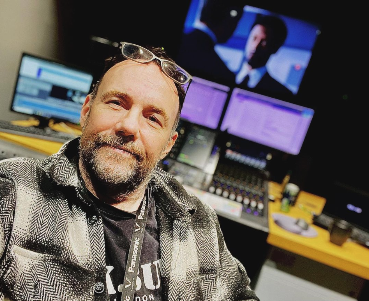 Stuart Newman in a control room